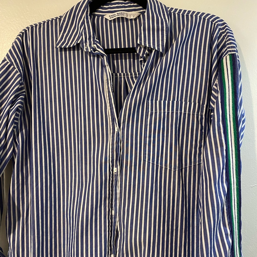 Zara Striped Button Down